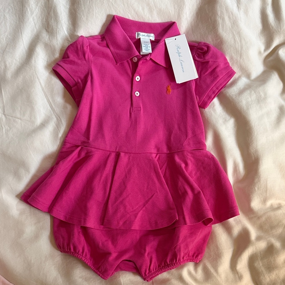 Ralph Lauren Fuchsia Polo Dress
